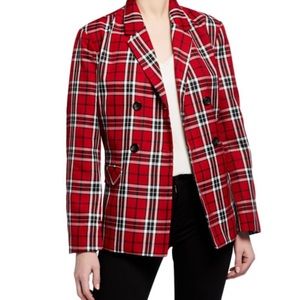 NWT Velvet Heart Babetta plaid print blazer Sz. S